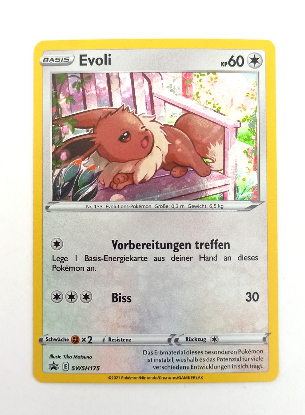 Pokemon Karte Evoli SWSH175 Black Star Promo