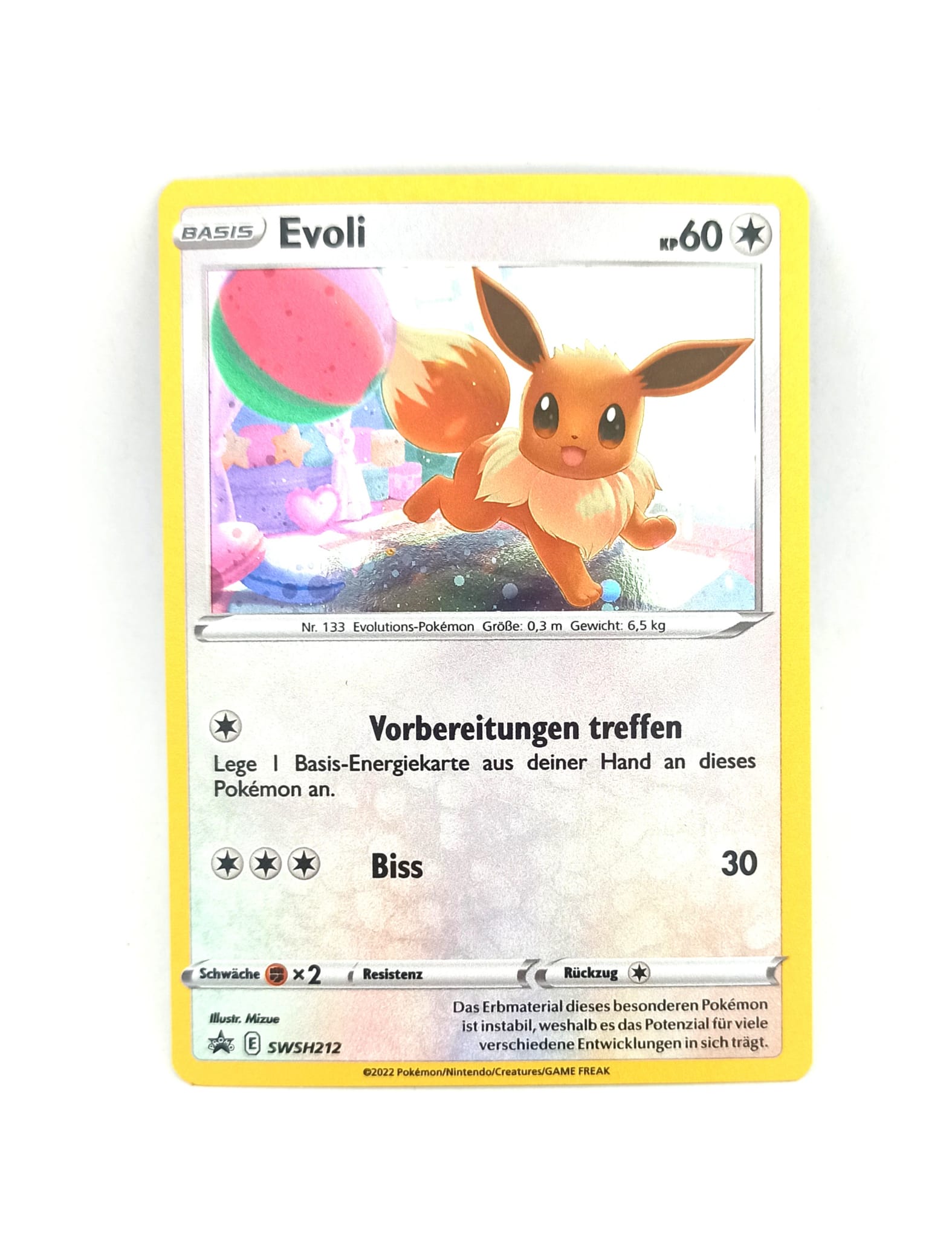 Pokemon Karte Evoli SWSH212 Black Star Promo