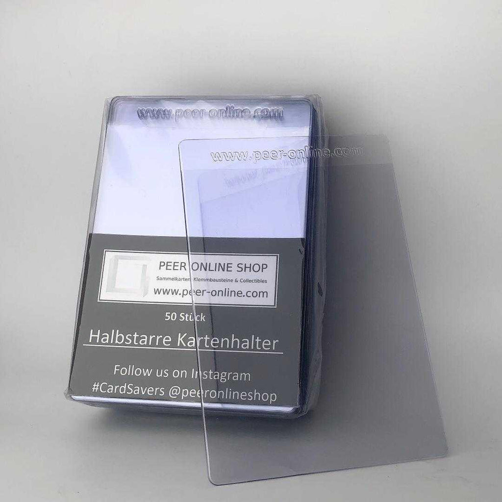 Card Saver / halbstarre Toploader passend für Pokémon + Yu-Gi-Oh! + MtG TCG + PSA