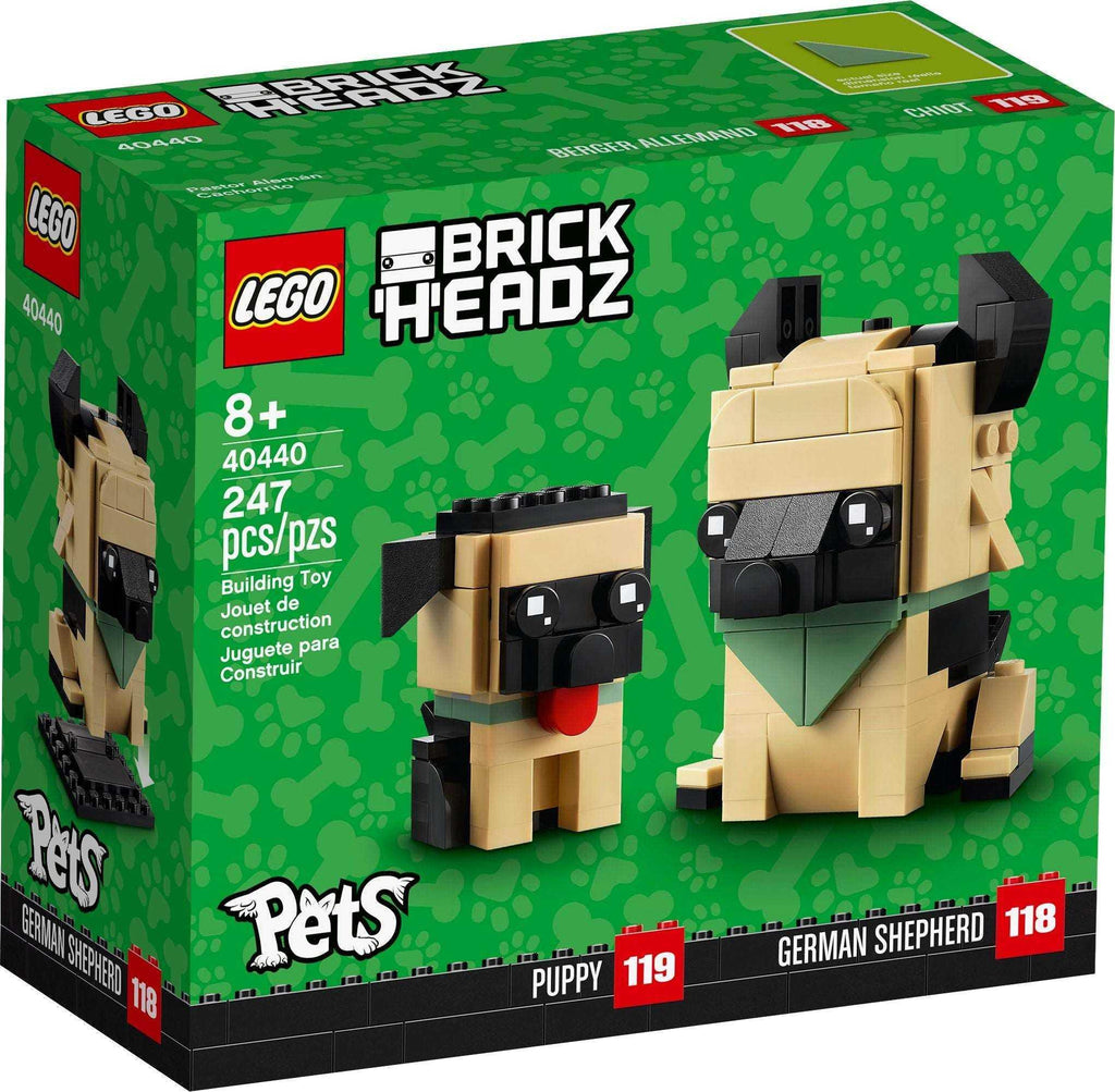 LEGO® BrickHeadz 40440 Deutscher Schäferhund - 247 Teile