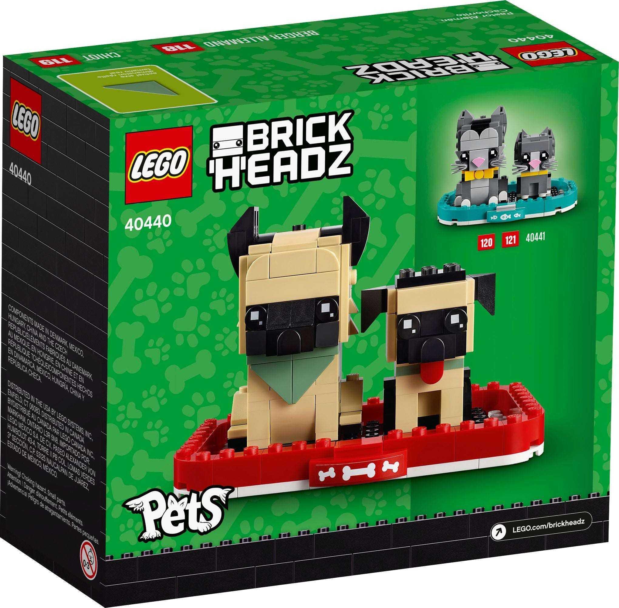 LEGO® BrickHeadz 40440 Deutscher Schäferhund - 247 Teile