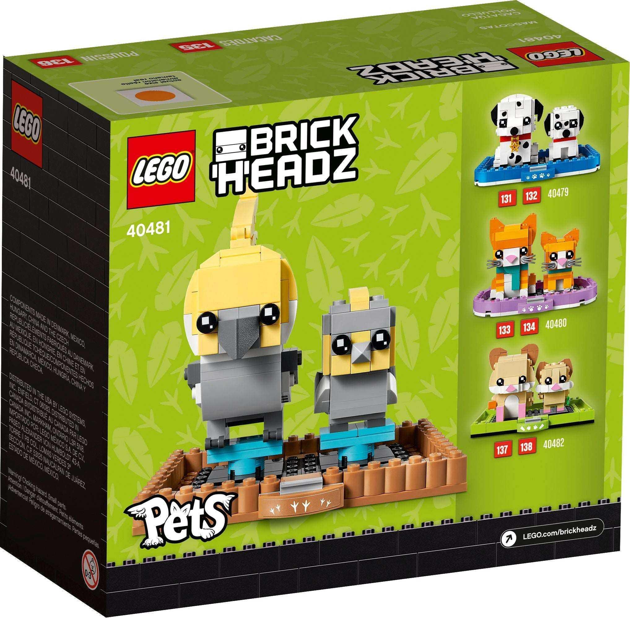 LEGO® BrickHeadz 40481 Nymphensittich - 219 Teile