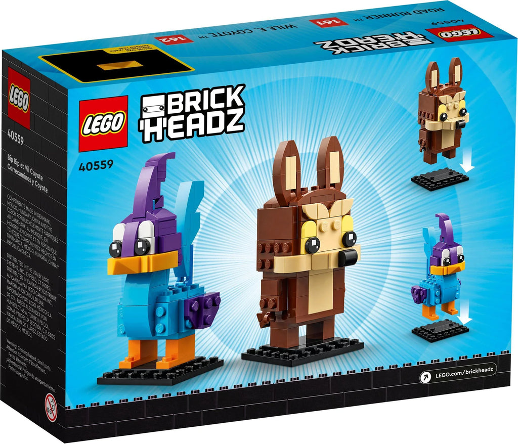 LEGO® BrickHeadz 40559 Road Runner & Wile E. Coyote - 205 Teile