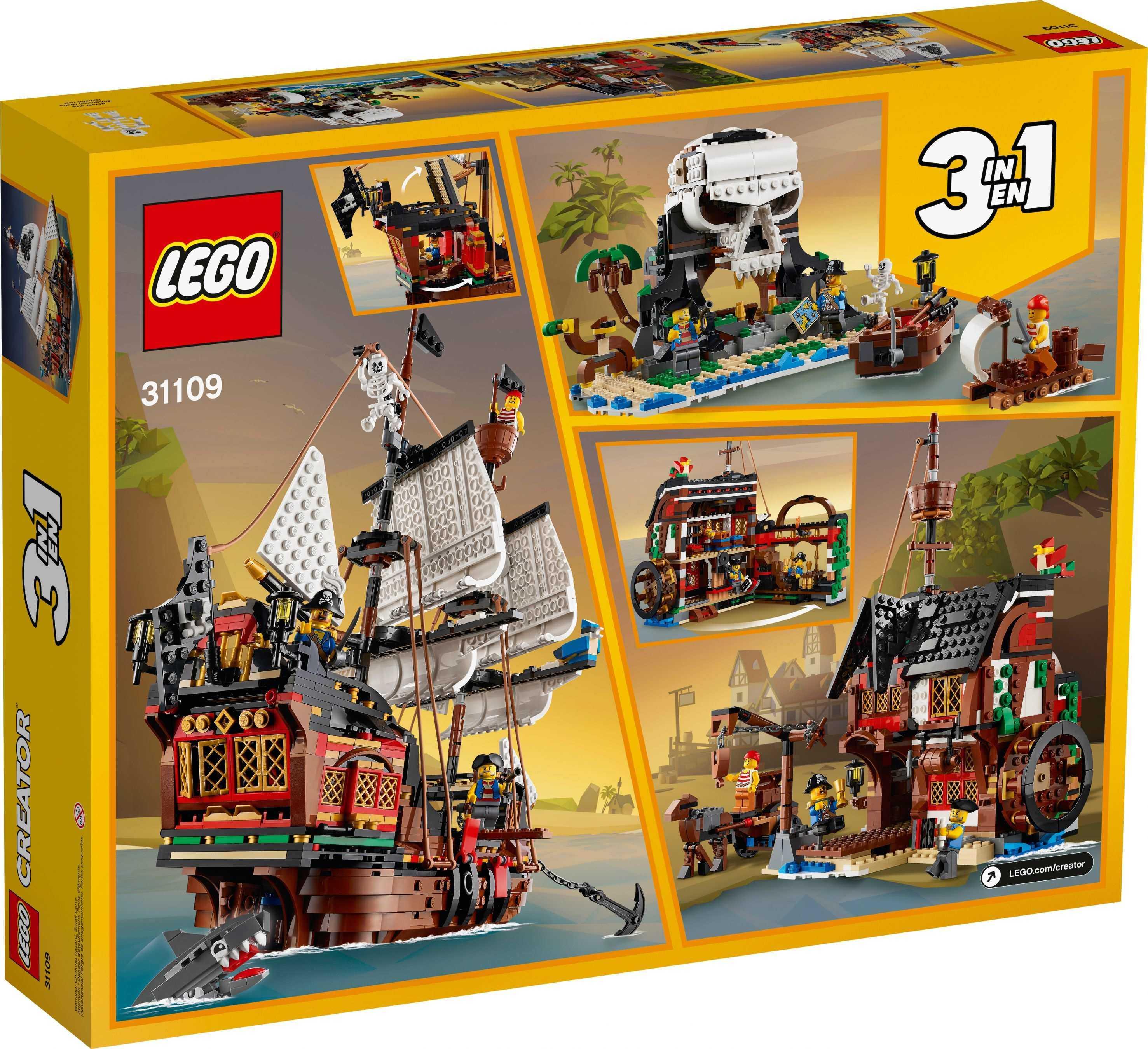LEGO® Creator 31109 Piratenschiff Piratentaverne - 1264 Teile