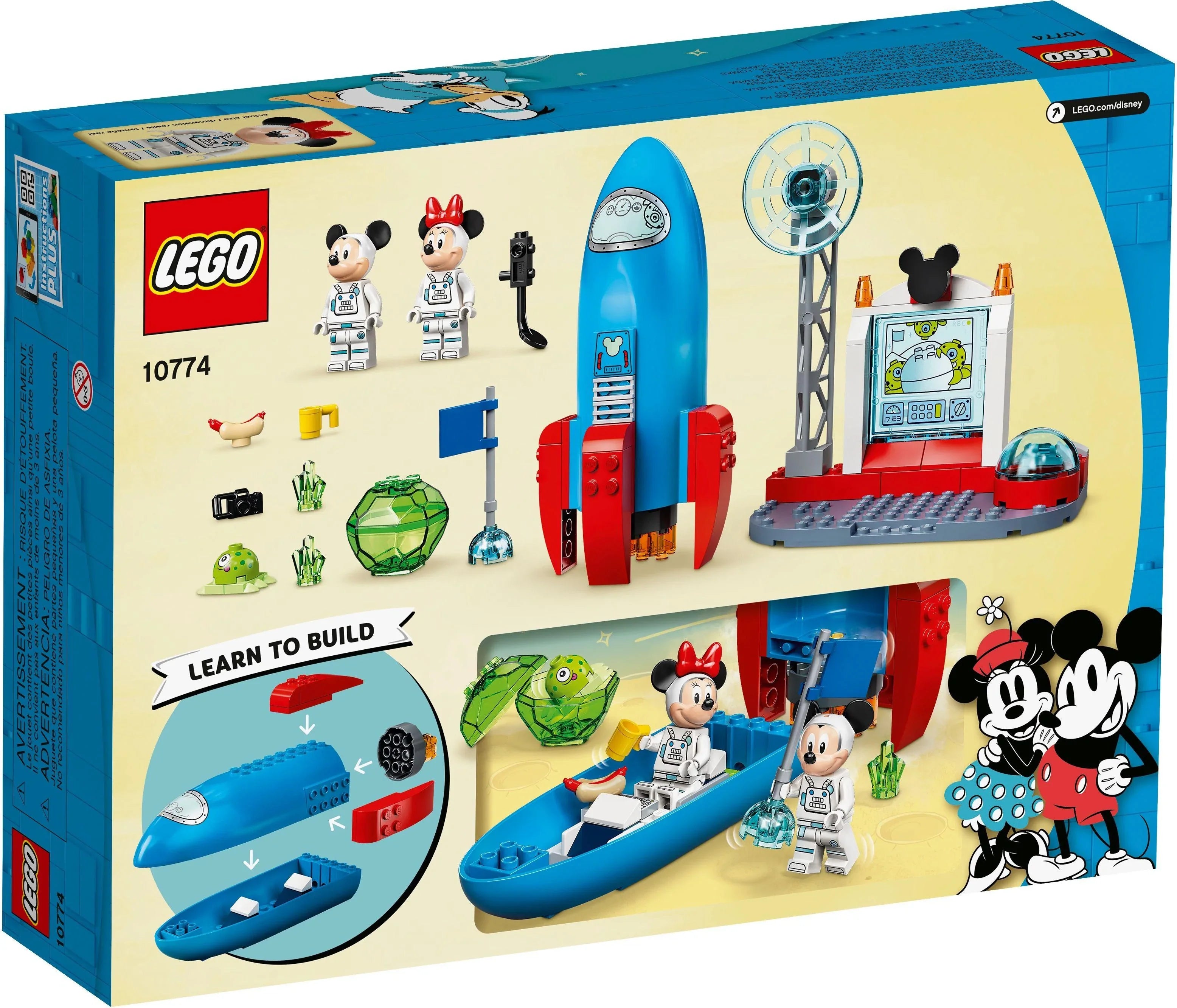 LEGO® Disney 10774 Mickys und Minnies Weltraumrakete - 88 Teile