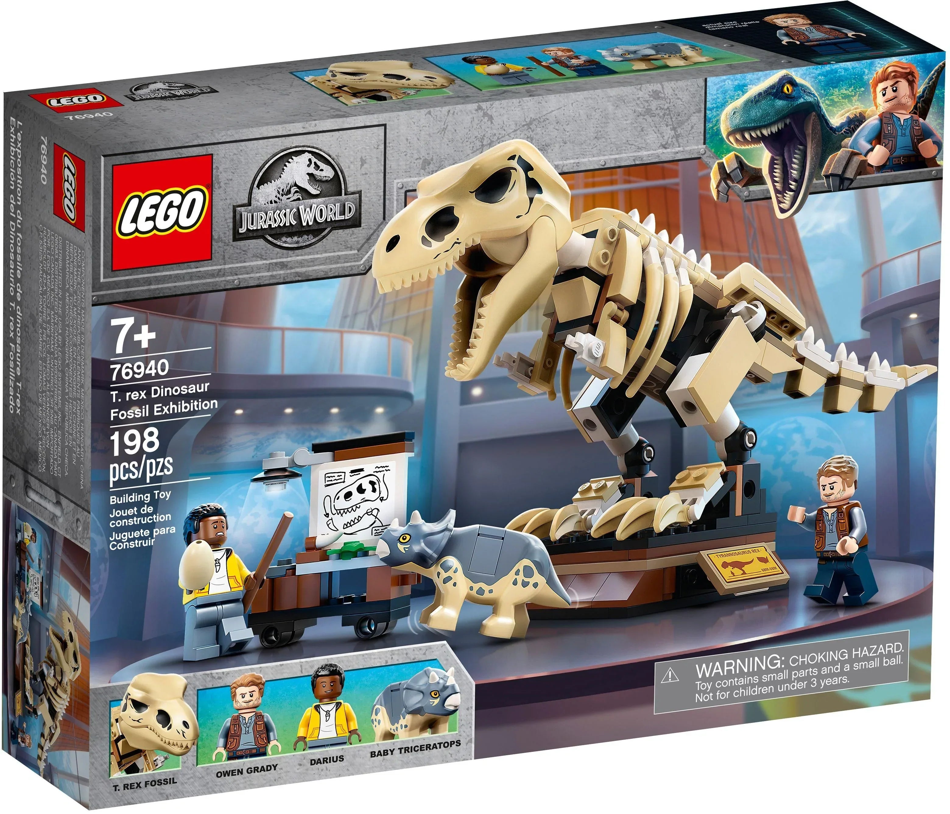 LEGO® Jurassic World 76940 T. Rex-Skelett in der Fossilienausstellung - 198 Teile