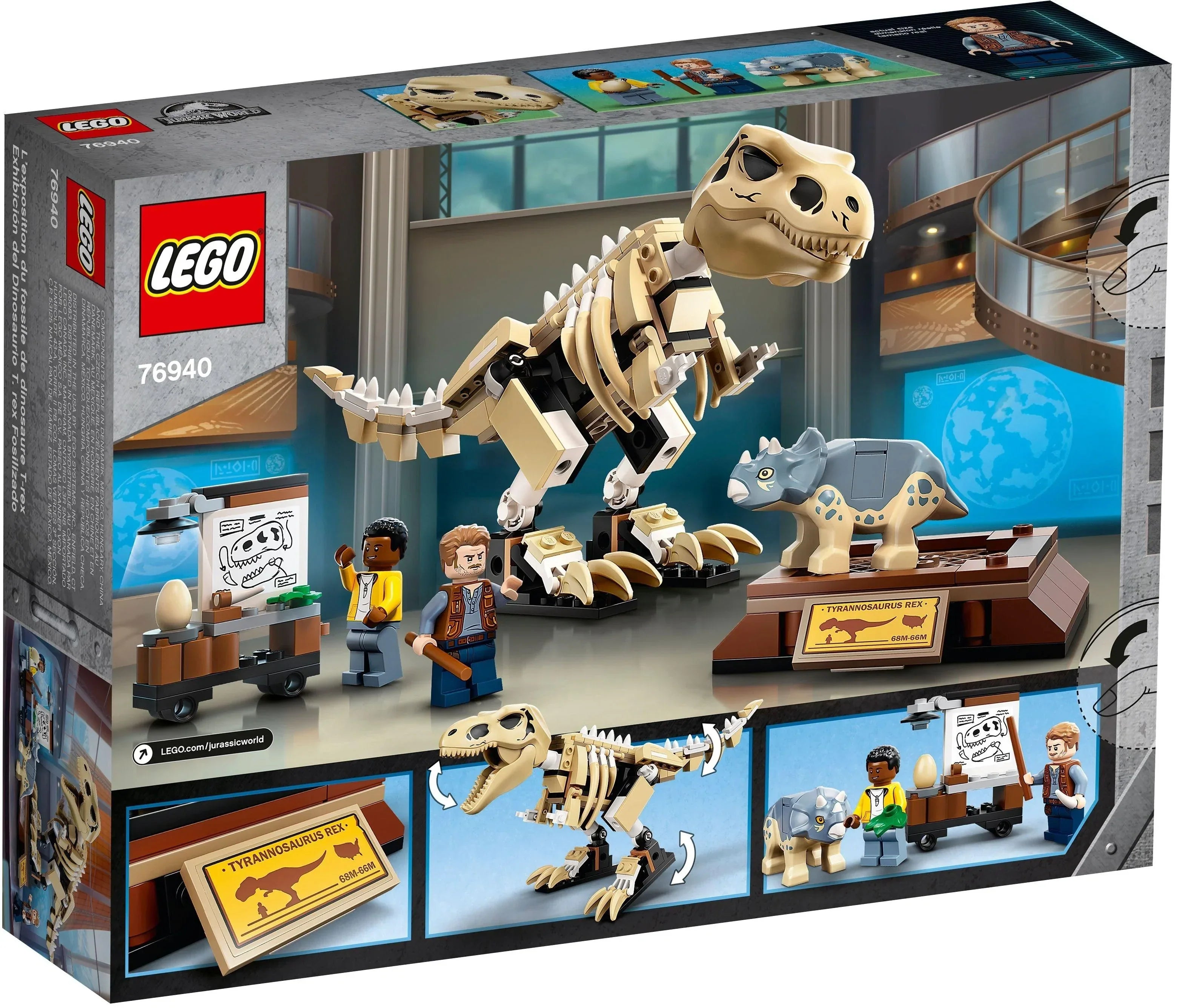 LEGO® Jurassic World 76940 T. Rex-Skelett in der Fossilienausstellung - 198 Teile