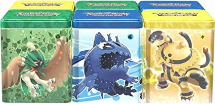Pokémon Sammelkartenspiel 1x Zufällige PKM Stackable Tin Frühjahr 2022 DE