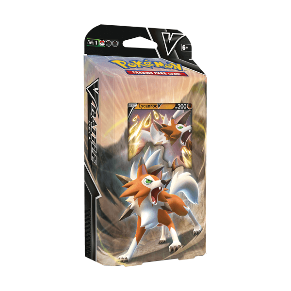 Pokémon V Battle Deck Lycanroc-V - 60 english trading cards - ready to play